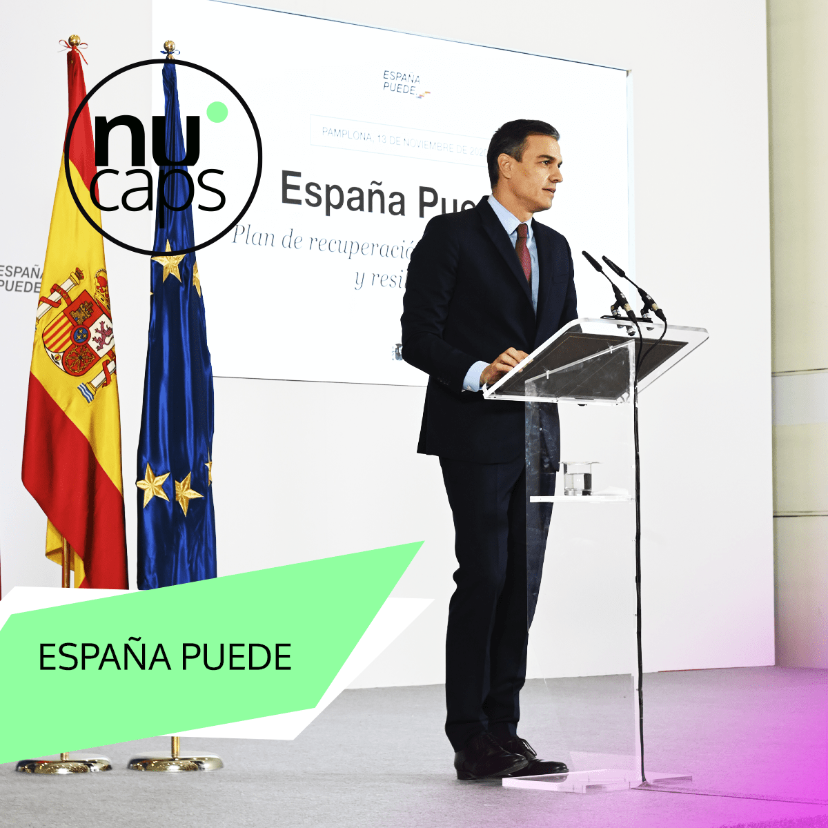 Image of Nucaps, an example for the economic recovery of Navarra and Spain for President Sánchez