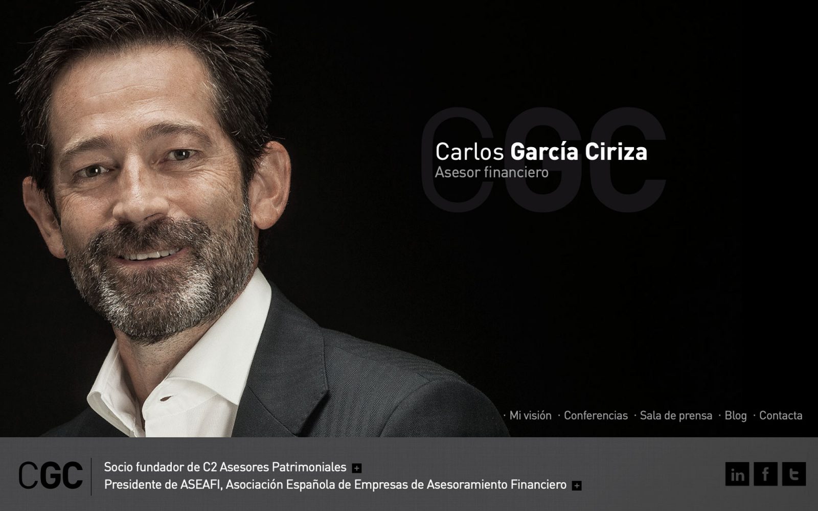 Marca y web de Carlos García de Ciriza